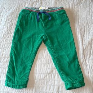 Baby Boden Green Corduroy Pants. Size 18-24 months.